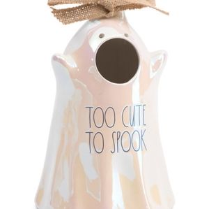 Rae Dunn Pottery : Too Cute to spook luster ghost birdhouse
